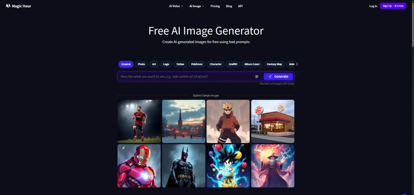 Magic Hour's free AI Image Generator
