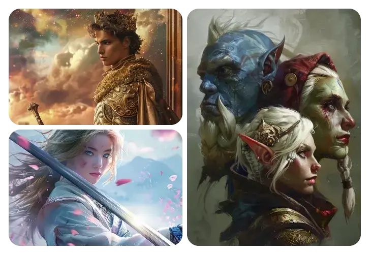  AI Fantasy Characters